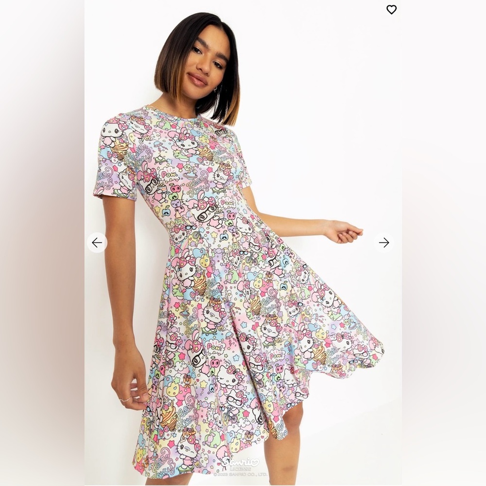 Blackmilk Hello Kitty Harajuku Longline Evil Tee Dress